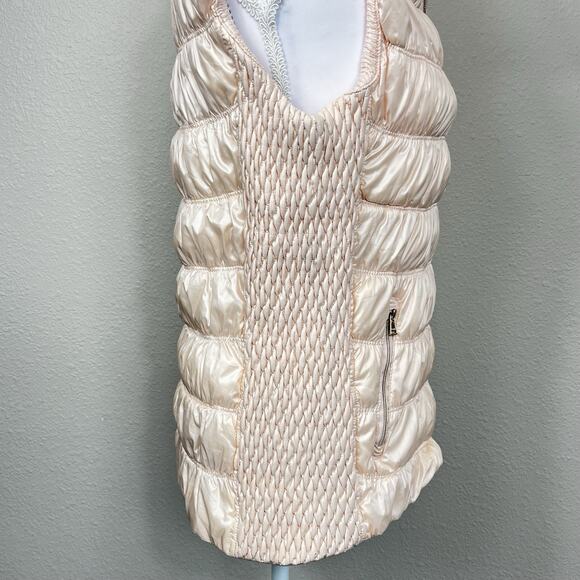 Calvin Klein Performance Women’s Down Filled Quilted Vest Blush Pink Medium Zip - Picture 5 of 10